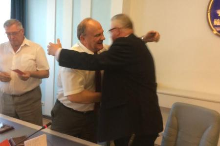 А.Г. Лукашенко встретился в Минске с Г.А. Зюгановым и П.Н. Симоненко