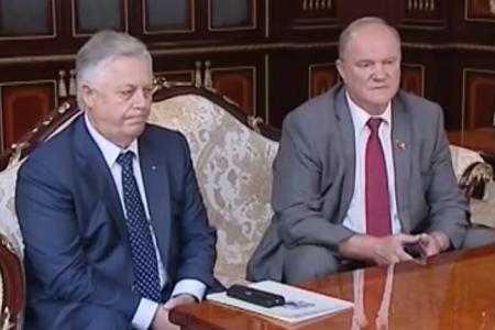 А.Г. Лукашенко встретился в Минске с Г.А. Зюгановым и П.Н. Симоненко
