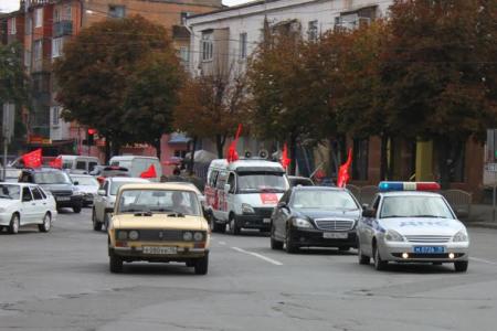 Северная Осетия. Во Владикавказе в преддверии выборов прошел итоговый автопробег