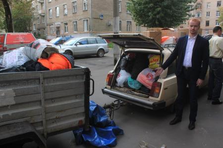 Московские коммунисты ведут активный сбор гуманитарной помощи для Новороссии