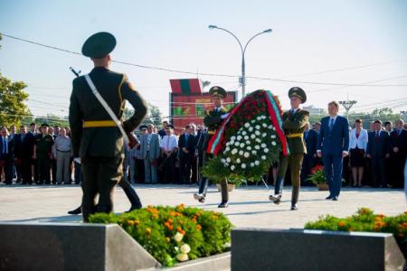 Казбек Тайсаев принял участие в мероприятиях, посвященных  24-й годовщине образования Приднестровской Молдавской Республики
