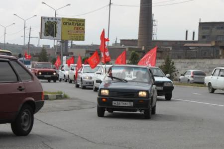 Северная Осетия. Во Владикавказе в преддверии выборов прошел итоговый автопробег