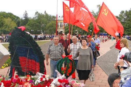Амурская область. Коммунисты и комсомольцы Благовещенска отметили годовщину окончания Второй мировой войны