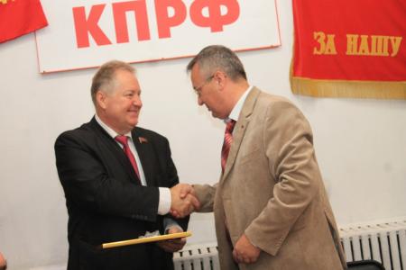 С.П. Обухов и В.С. Никитин приняли участие в заседании выборного штаба Псковского областного отделения КПРФ