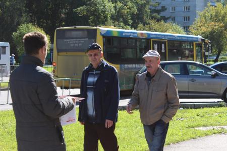 Красноярский край. Пикет в поддержку народного кандидата на пост губернатора от КПРФ В.И. Сергиенко