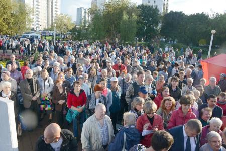 Г. А. Зюганов принял участие в митинге в столичном районе Выхино-Жулебино против строительства транспортно-пересадочного узла