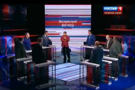 ВГТРК. Л.И. Калашников принял участие в программе «Воскресный вечер с Владимиром Соловьевым» на украинскую тему