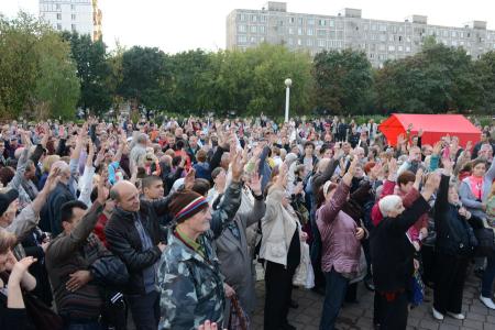 Г. А. Зюганов принял участие в митинге в столичном районе Выхино-Жулебино против строительства транспортно-пересадочного узла