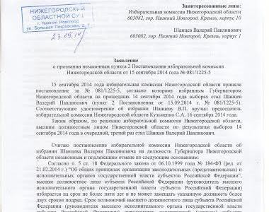 Член облизбиркома от КПРФ намерен опротестовать результаты выборов губернатора Нижегородской области в суде
