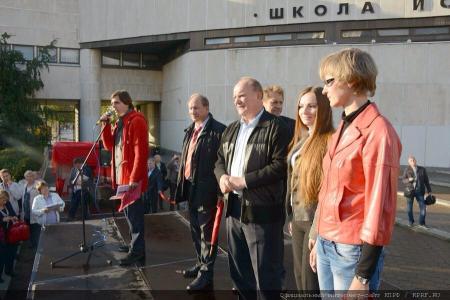 Г. А. Зюганов принял участие в митинге в столичном районе Выхино-Жулебино против строительства транспортно-пересадочного узла
