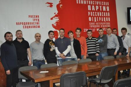 Санкт-Петербург. Состоялось собрание членов военно-патриотического клуба «Комсомолец»