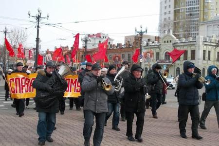 Годовщина Октябрьской Революции в Хабаровске