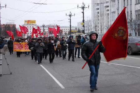 Годовщина Октябрьской Революции в Хабаровске
