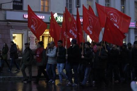 Ярославцы отметили годовщину Великой Октябрьской Социалистической Революции