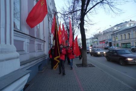 Празднование 97-й годовщины Великого Октября в Перми