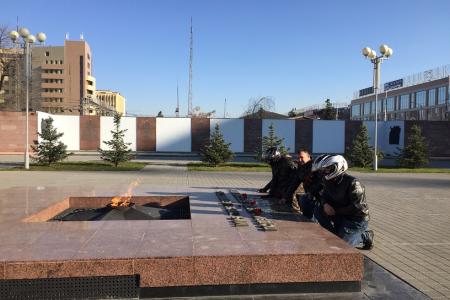 Краснодарский край. Мотопробег в честь Великого Октября