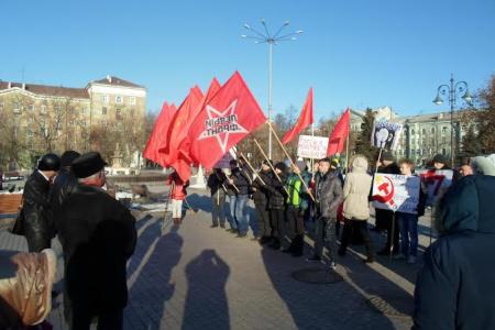 Пермский край. Торжественный митинг в честь 97-й годовщины Великого Октября