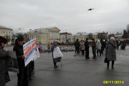 В Костроме прошел митинг против застройки пруда в центре города