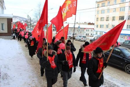 Красный Октябрь в Магадане