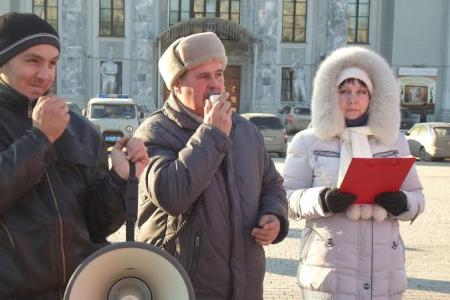 Пермский край. Торжественный митинг в честь 97-й годовщины Великого Октября