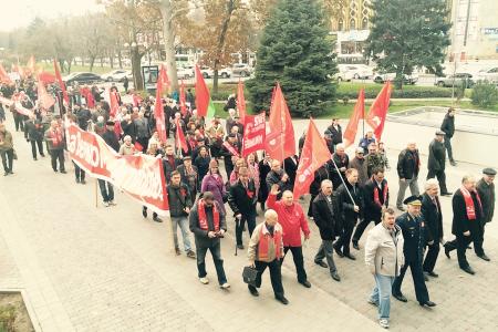"Победа обязательно будет за нами и нашими идеалами!". Выступление С.П. Обухова на митинге 7 ноября в Краснодаре