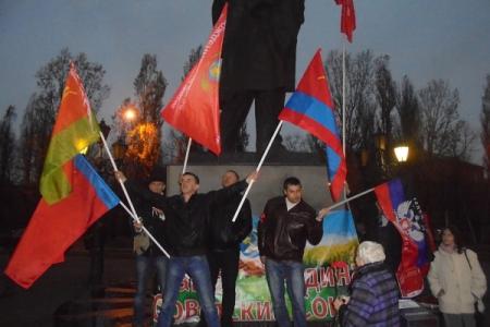 Празднование 97-й годовщины Октябрьской Революции в Калининграде