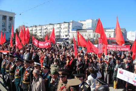 Праздник Великого Октября в Симферополе
