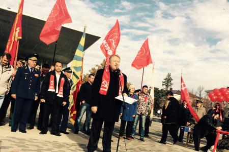 "Победа обязательно будет за нами и нашими идеалами!". Выступление С.П. Обухова на митинге 7 ноября в Краснодаре