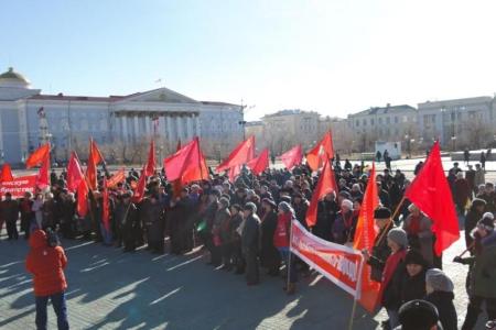 Забайкалье: Слава достижениям Октября!