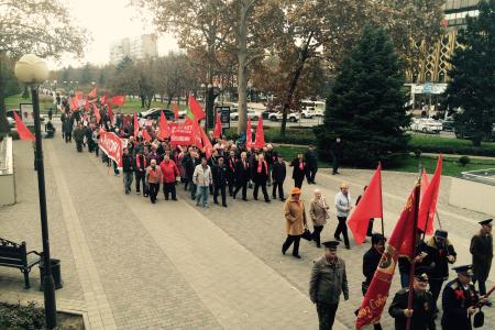 "Победа обязательно будет за нами и нашими идеалами!". Выступление С.П. Обухова на митинге 7 ноября в Краснодаре
