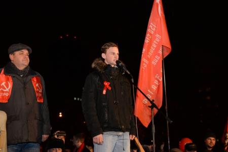 Митинг и шествие в Новосибирске, посвященные 97-й годовщине Великой Октябрьской Социалистической Революции
