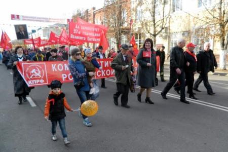 Празднование Великого Октября в Адыгее