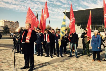 "Победа обязательно будет за нами и нашими идеалами!". Выступление С.П. Обухова на митинге 7 ноября в Краснодаре