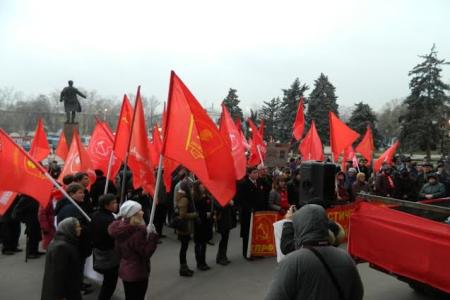 Празднование 97-й годовщины Великой Октябрьской Социалистической Революции в Самаре