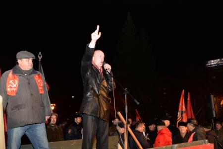 Митинг и шествие в Новосибирске, посвященные 97-й годовщине Великой Октябрьской Социалистической Революции
