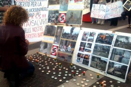 В Италии почтили память погибших в Одесском Доме Профсоюзов