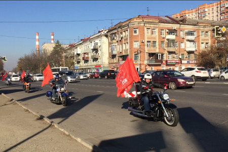 Краснодарский край. Мотопробег в честь Великого Октября