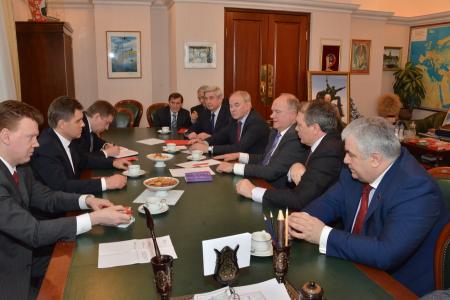 Г.А. Зюганов встретился с послом Республики Беларусь в Российской Федерации И.В. Петришенко