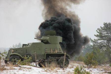 Зимняя Война. Комсомольцы приняли участие в военно-исторической реконструкции советско-финской войны 