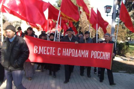 Акция коммунистов в Грузии на День рождения Сталина: «Восстановить дипотношения с Россией!»