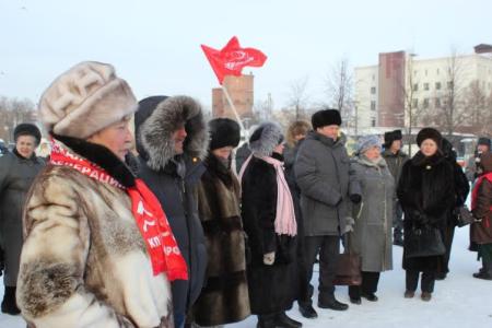 Тюменская область. Сильный мороз не смог помешать проведению митинга в рамках Всероссийской акции протеста