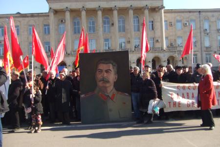 Акция коммунистов в Грузии на День рождения Сталина: «Восстановить дипотношения с Россией!»