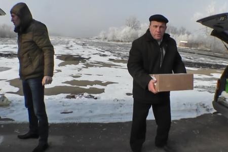 Краснодарский край. Коммунисты из станицы Каневской доставили гуманитарную помощь в Новороссию