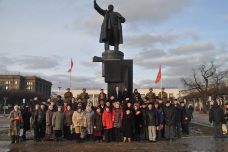 В Санкт-Петербурге состоялся митинг по случаю 97-й годовщины создания Красной Армии