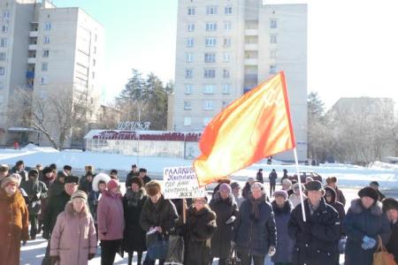 Пензенская область. Зареченцы вышли на митинг против социальной политики власти