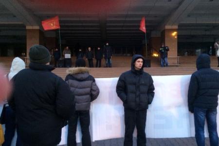Красноярский край. Коммунисты приняли участие в митинге в поддержку Донбасса