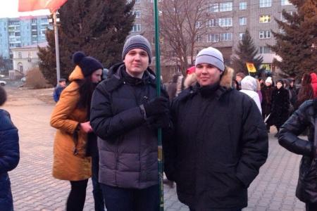 Красноярский край. Коммунисты приняли участие в митинге в поддержку Донбасса