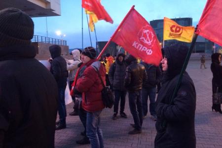 Красноярский край. Коммунисты приняли участие в митинге в поддержку Донбасса