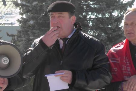Митинг коммунистов Ставрополья в честь 97-й годовщины создания Советской Армии и Военно-Морского Флота