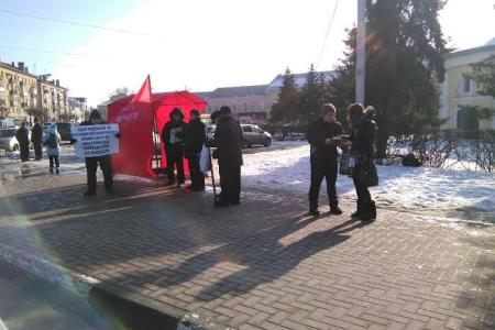 Правительство Д.А. Медведева - в отставку! Серия пикетов в Рязани